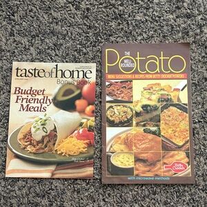 vintage 1981 Betty Crocker cookbook with Taste of Home Bonus Book